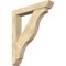 Ekena Millwork Funston Slat Rough Sawn Bracket w/ Offset Brace, Douglas Fir, 6"W x 34"D x 40"H BKT0604X34X40FST06RDF - alternate 1